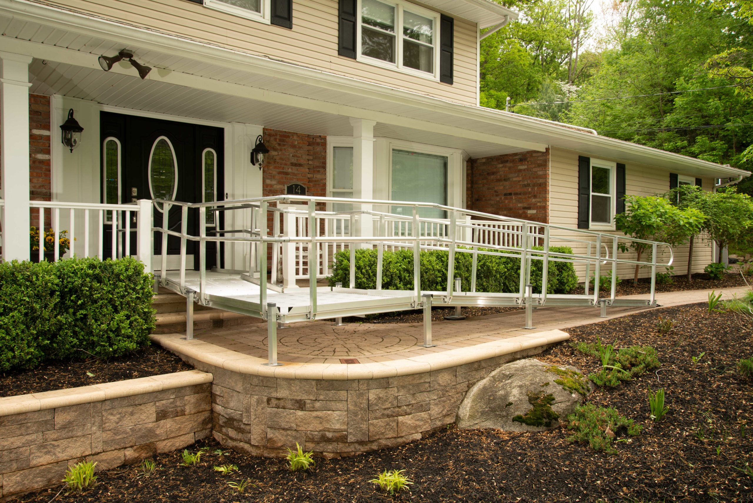 deck ramp on house