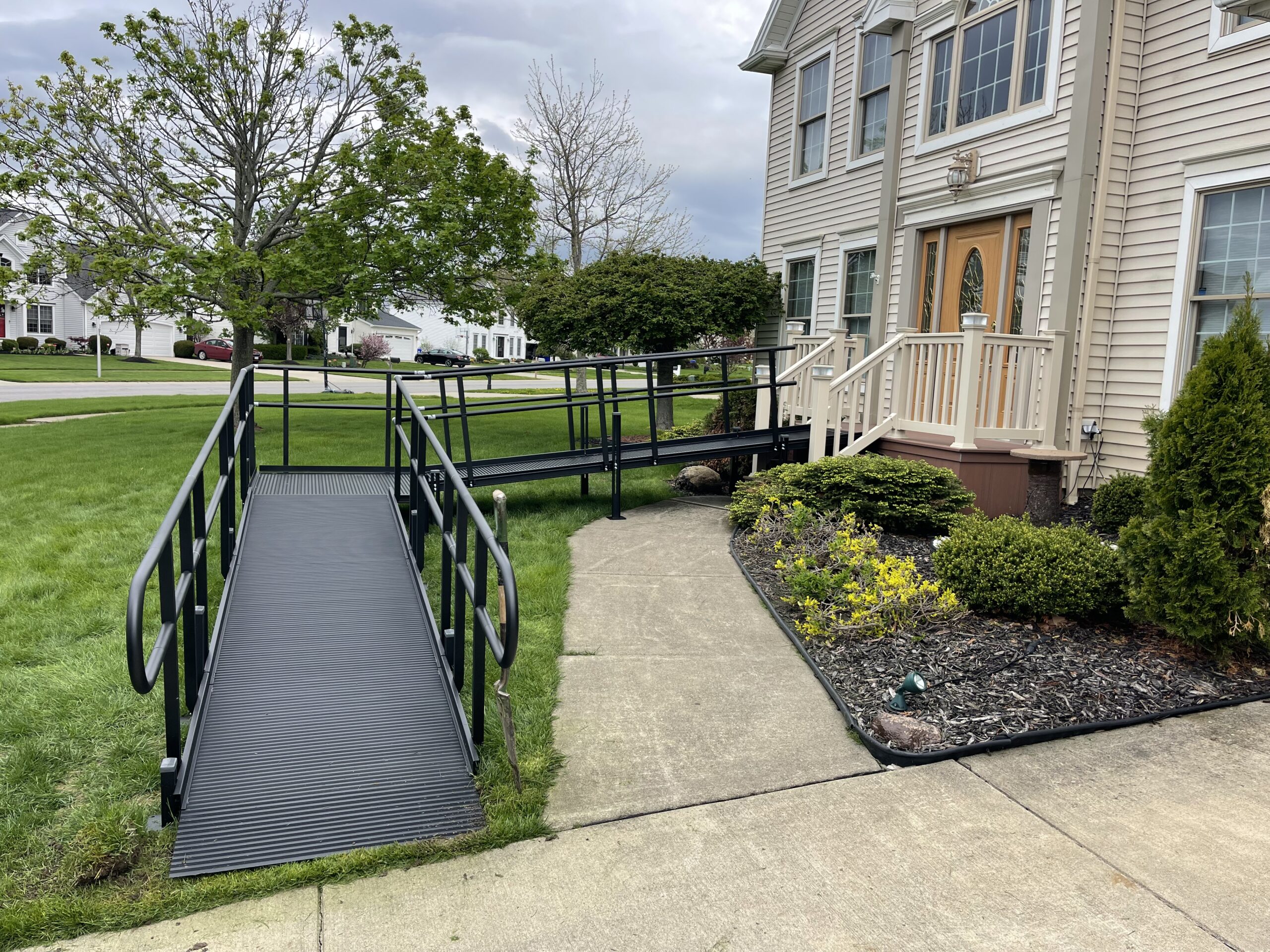 IMG_5240 (2) Liv Home Pros modular wheelchair ramp installation at a Rochester NY home